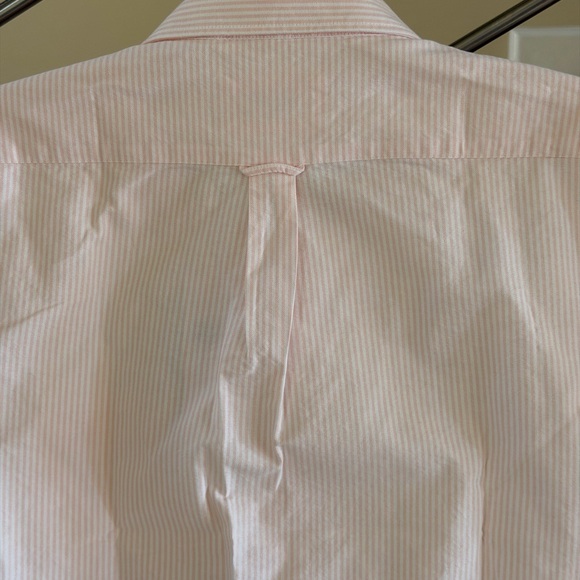 Lacoste Light Pink Pinstripe Short-Sleeve Button-Down Shirt - Picture 8 of 16